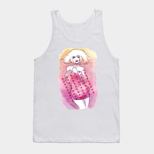 Watercolor Fashion Lady Tank Top